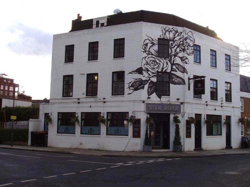 Rose SW6 Jan 2025. (Pub, External, Key). Published on 07-01-2025