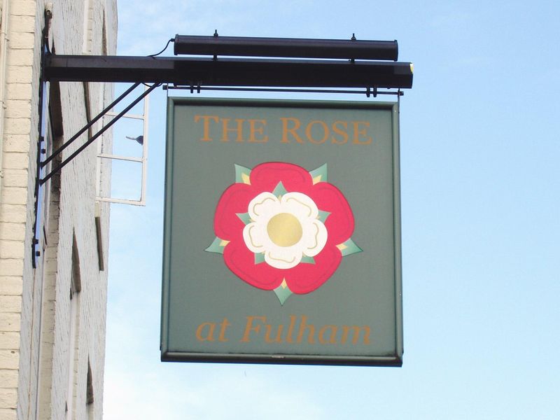 Rose SW6-3 July 2017. (Pub, External, Sign). Published on 09-07-2017 