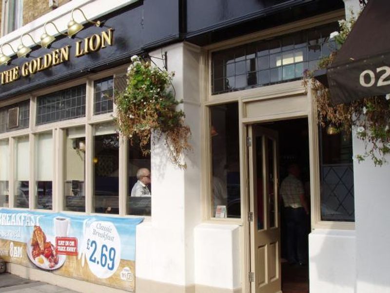 Golden Lion SW6 main. (Pub, External, Key). Published on 28-09-2014