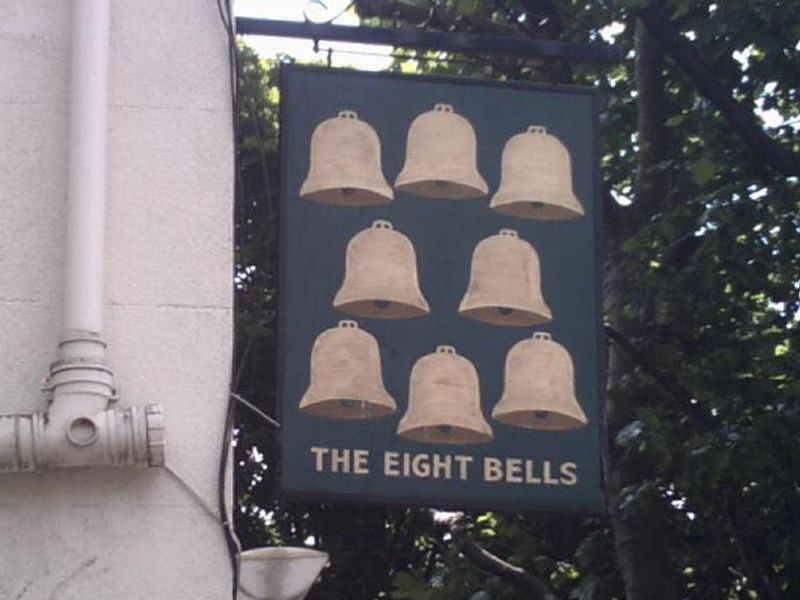 Eight Bells Sign. (Pub, Sign). Published on 19-08-2013