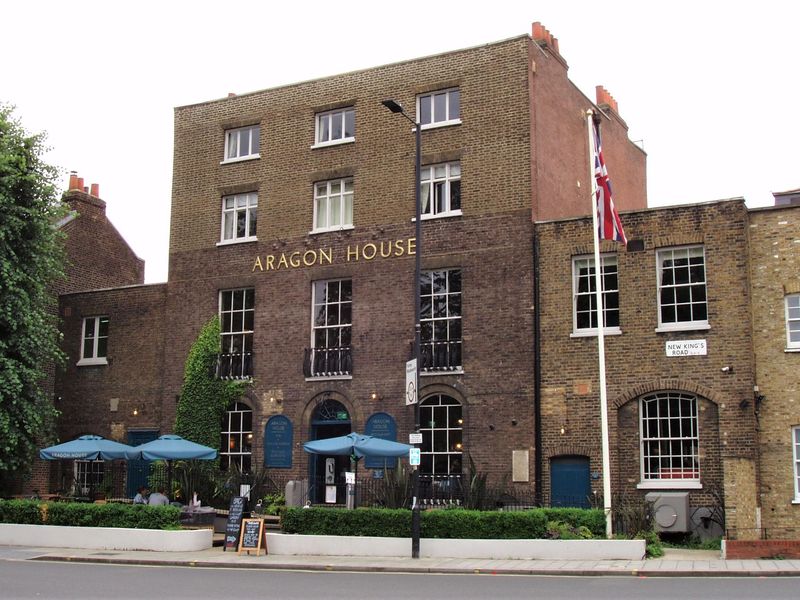 Aragon House SW6 July 2021. (Pub, External, Key). Published on 30-06-2021