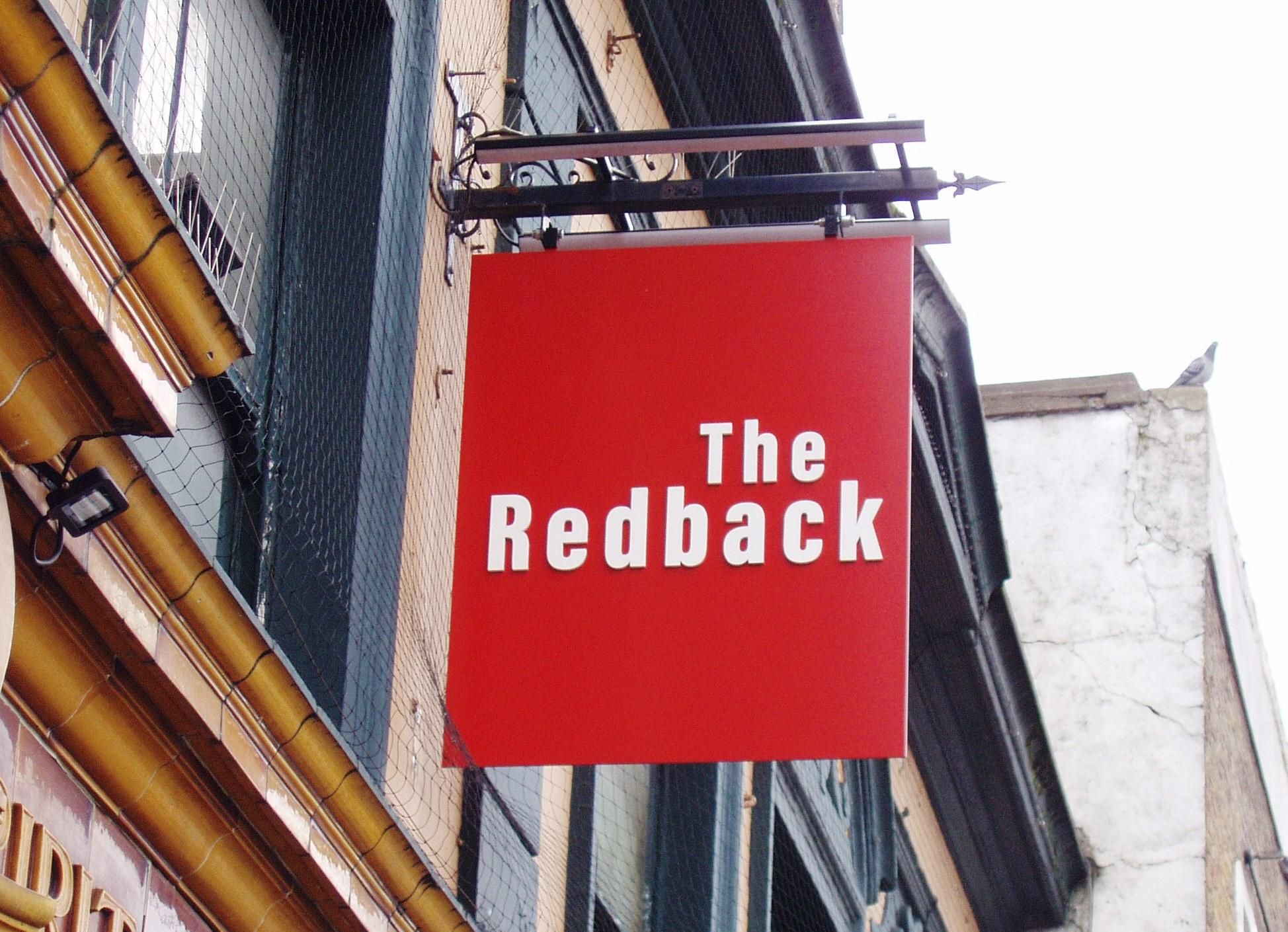 Redback SW6-3 Jan 2020. (Pub, External, Sign). Published on 05-01-2020