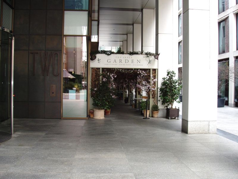 Arber Garden entrance Mar 2023. (Pub, External, Key). Published on 19-03-2023