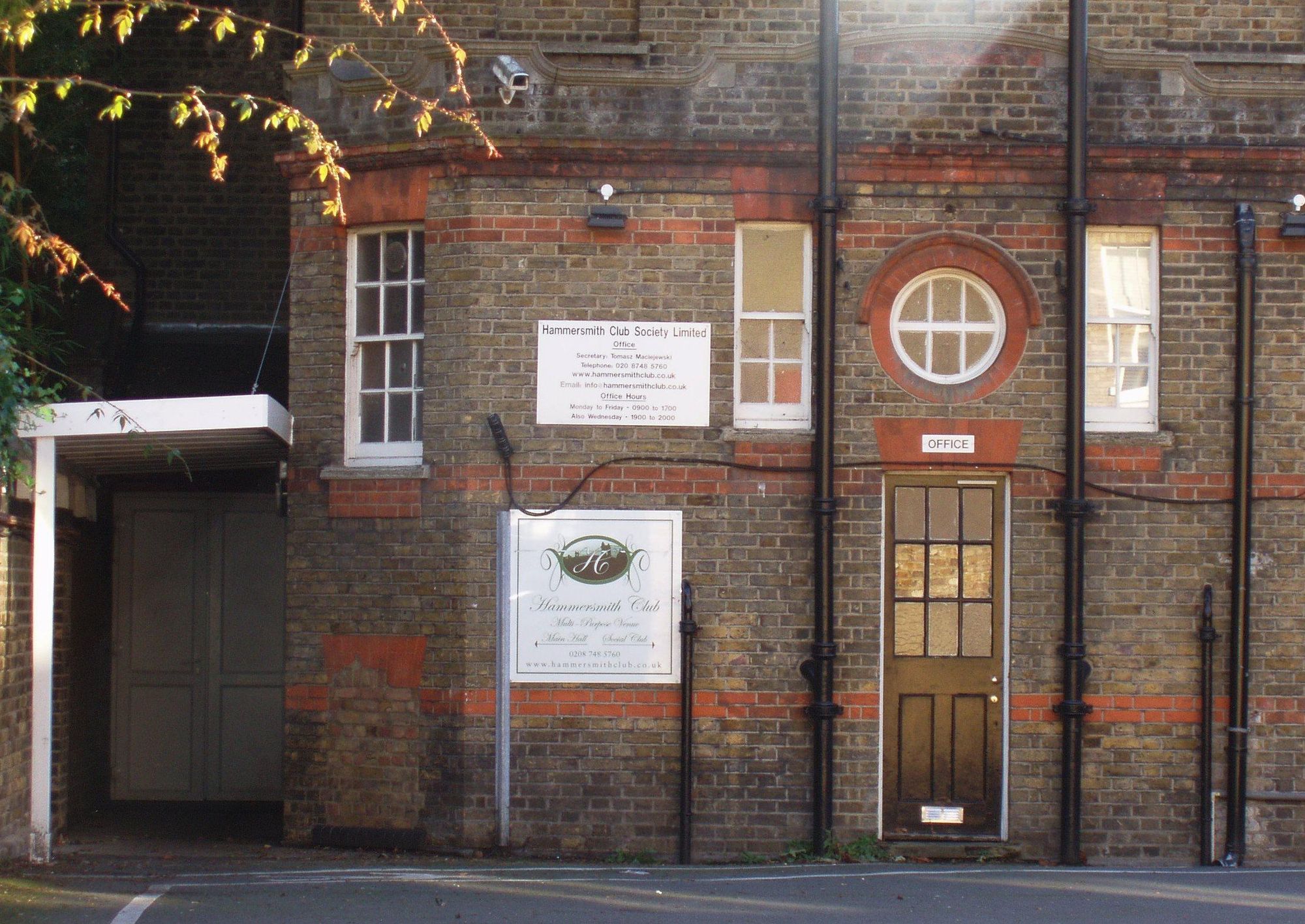 Hammmersmith Club W6-2 Oct 2016. (Pub, External). Published on 31-10-2016