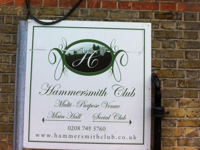 Hammmersmith Club W6-43 Oct 2016. (Pub, External, Sign). Published on 31-10-2016 