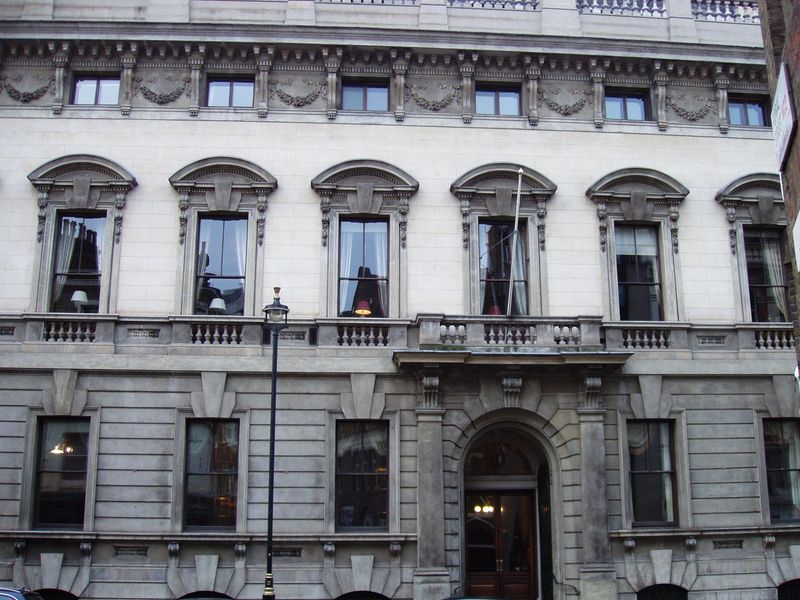 Garrick Club WC2 Jan 2017. (External, Key). Published on 08-01-2017