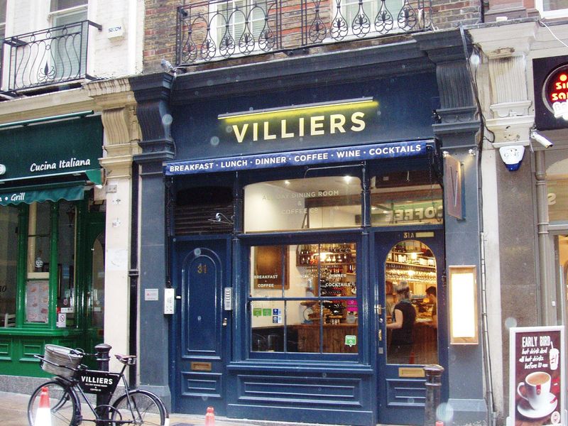 Villiers WC2 Jan 2017. (Pub, External, Key). Published on 08-01-2017