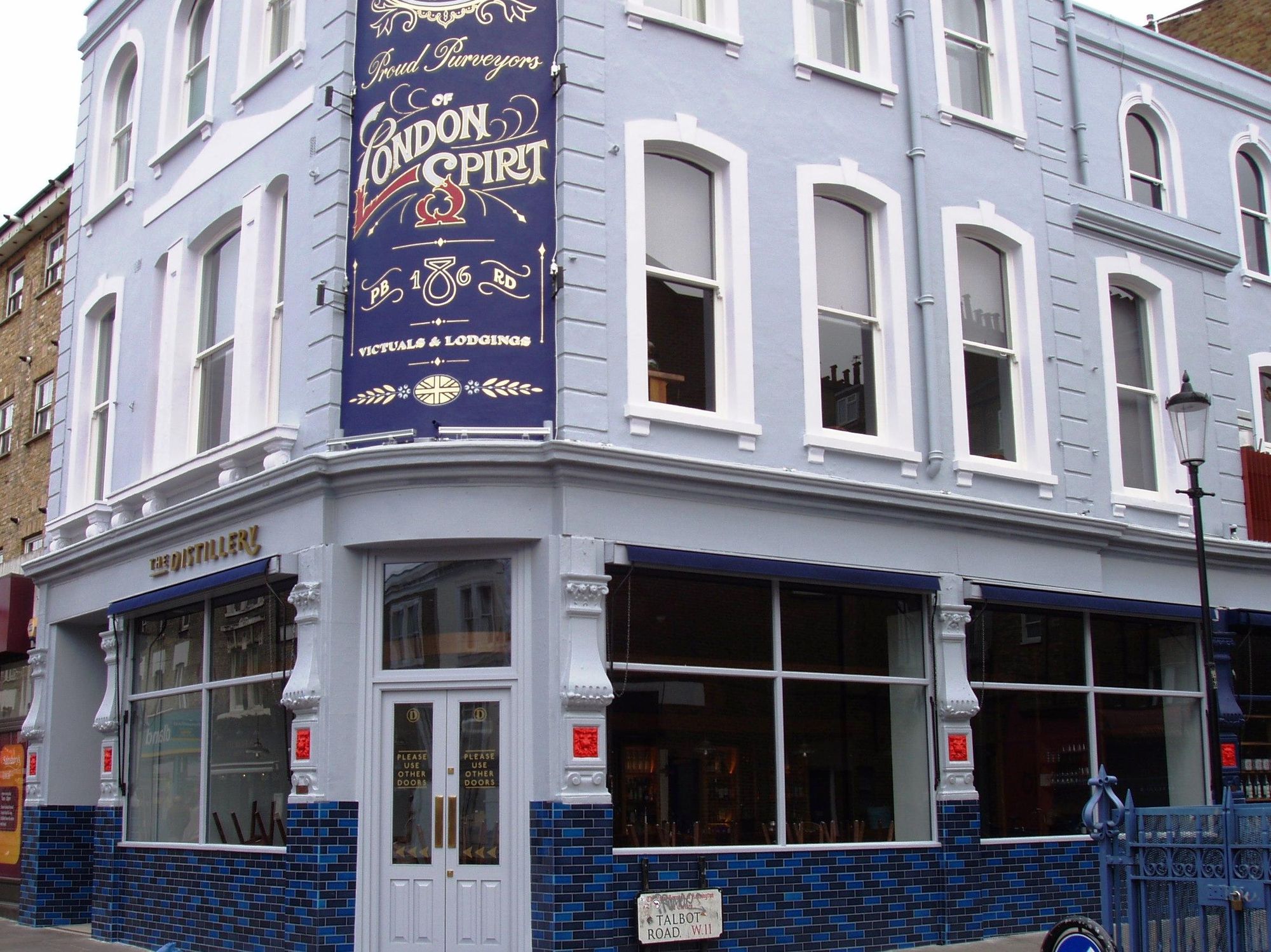 Distillery W11 entrance Dec 2016. (Pub, External, Key). Published on 25-12-2016