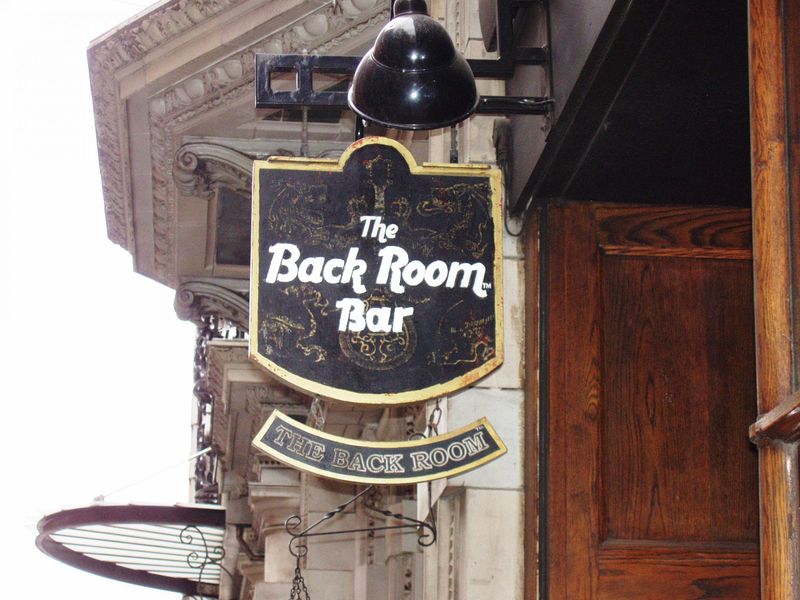 Back Room W1-sign Oct 2017. (Pub, External, Sign). Published on 29-10-2017