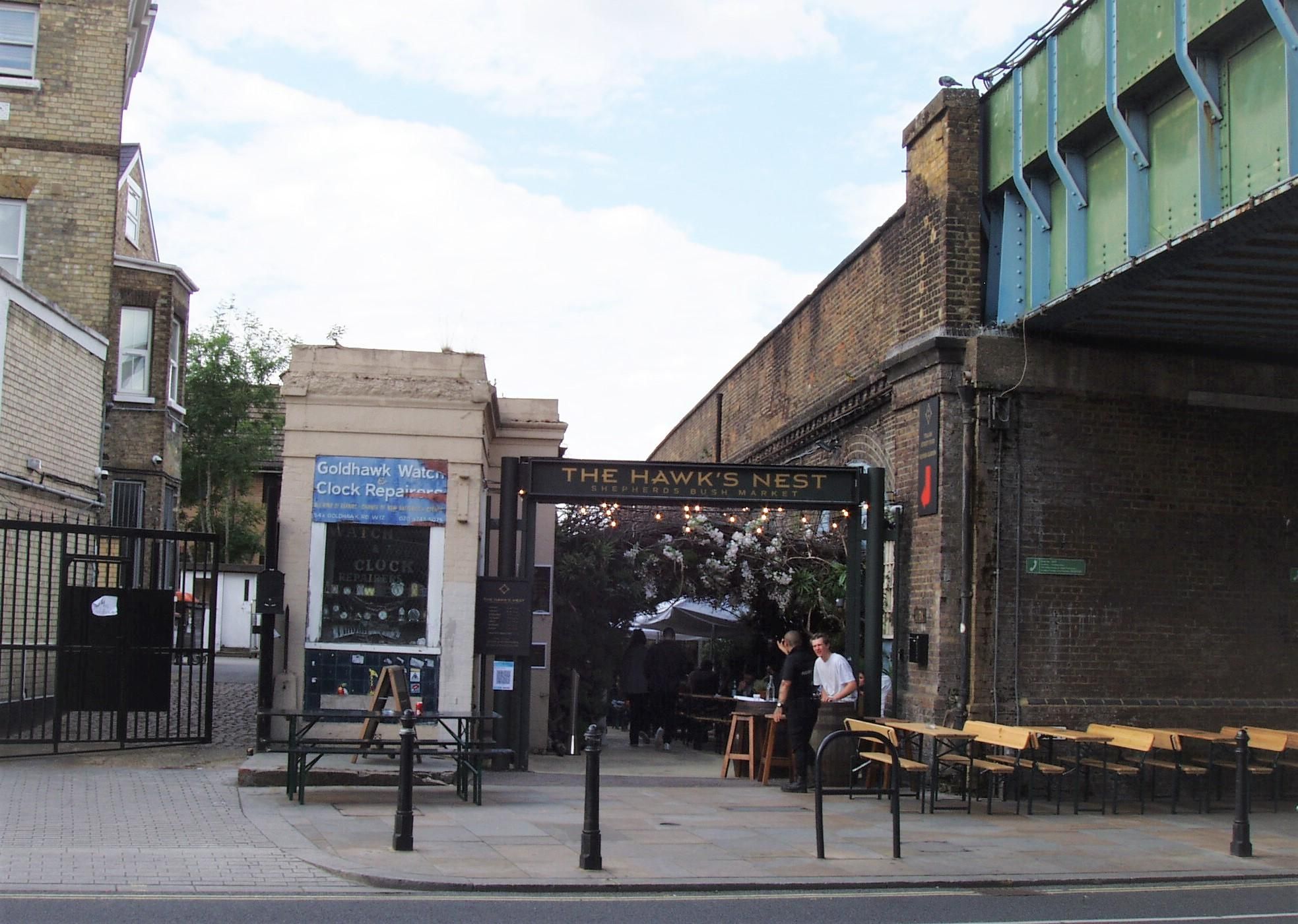 Hawk's Nest W6 June 2021. (Pub, External, Key). Published on 07-06-2021