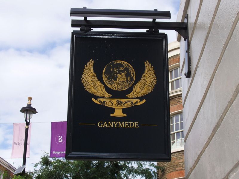 Ganymede sign Oct 2021. (Pub, External, Sign). Published on 03-10-2021 