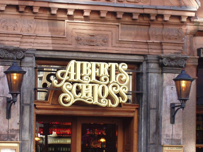 Albert's Schloss sign Jul 2024. (Pub, External, Sign). Published on 28-07-2024 