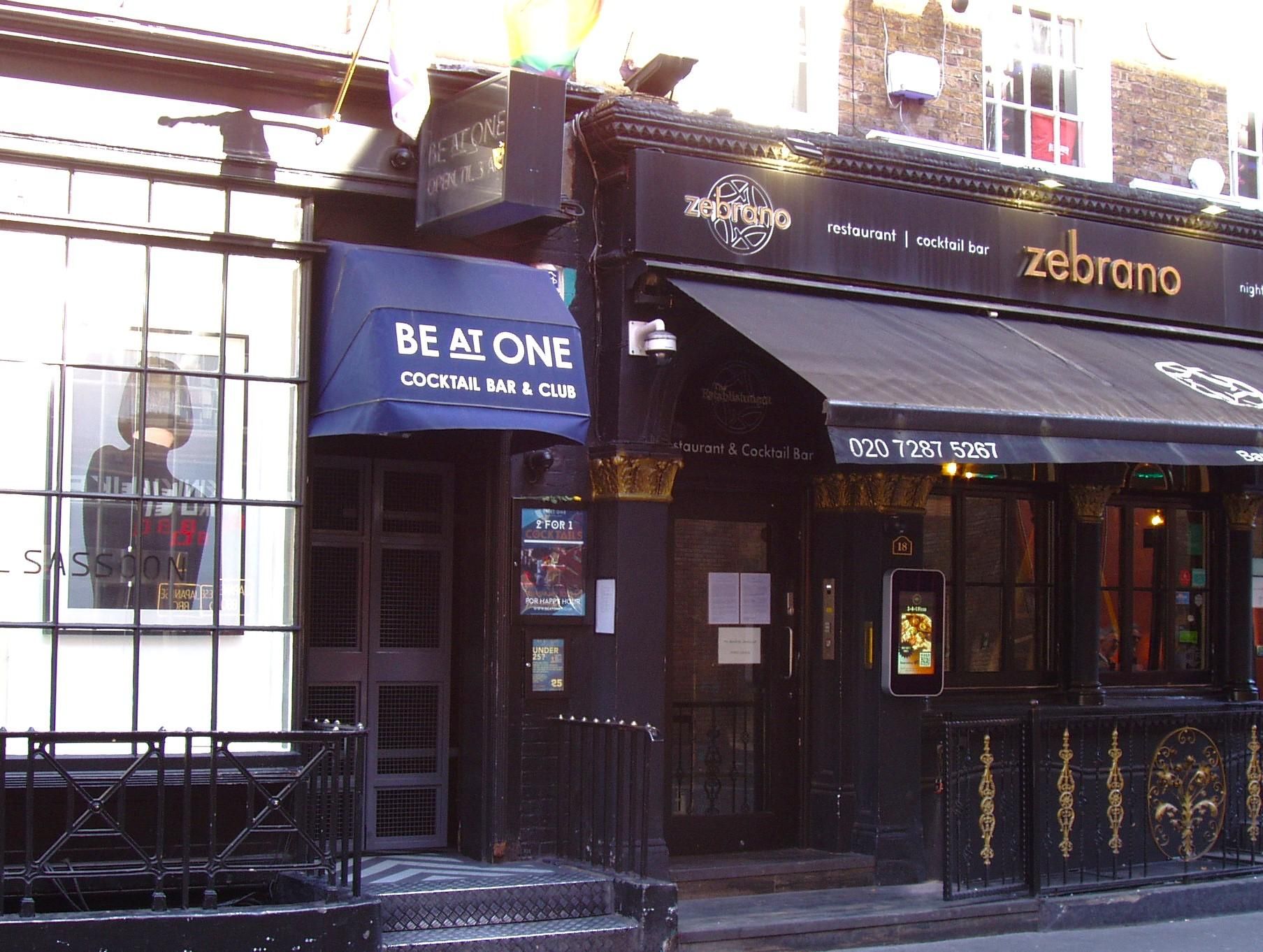 Be At One Greek Street. (Pub, External, Key). Published on 01-04-2025