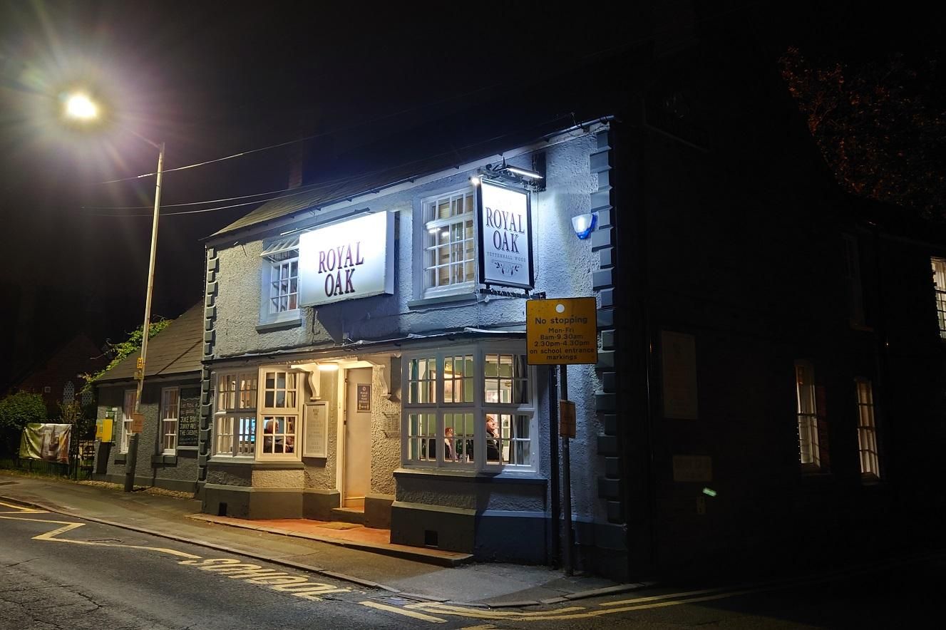 Frontage at night 2022. (Pub, External). Published on 18-10-2022