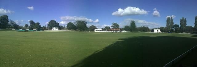 Frinton Cricket Club from across the pitch. (External, Key). Published on 29-09-2012