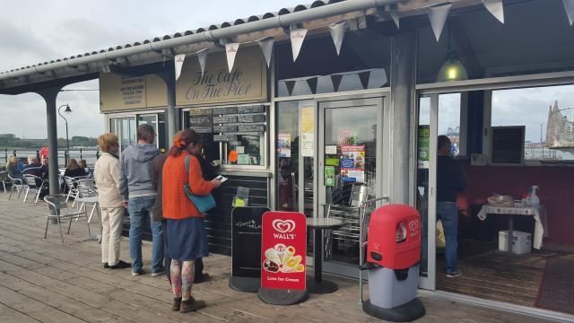 Cafe on the Pier, Harwich. (Pub, External, Key). Published on 10-10-2015