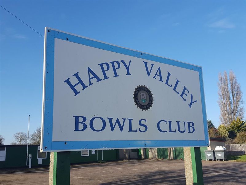 Happy Valley Bowls Club, Clacton. (Sign, Key). Published on 01-01-1970
