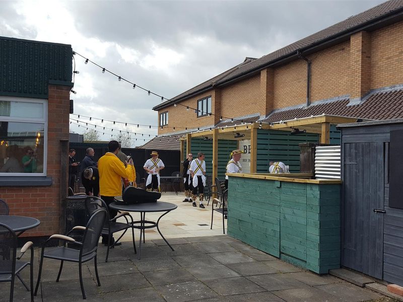 Beer Garden during Morris Traveller trip. (External, Garden, Customers). Published on 01-01-1970 