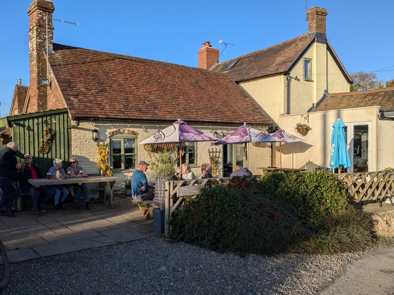 Patio of Fighting Cocks Stottesdon. (Pub, External, Garden). Published on 27-10-2024 