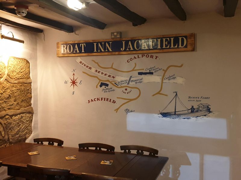 Internal picture of wall map showing Jackfield and Coalport. Published on 23-10-2020 