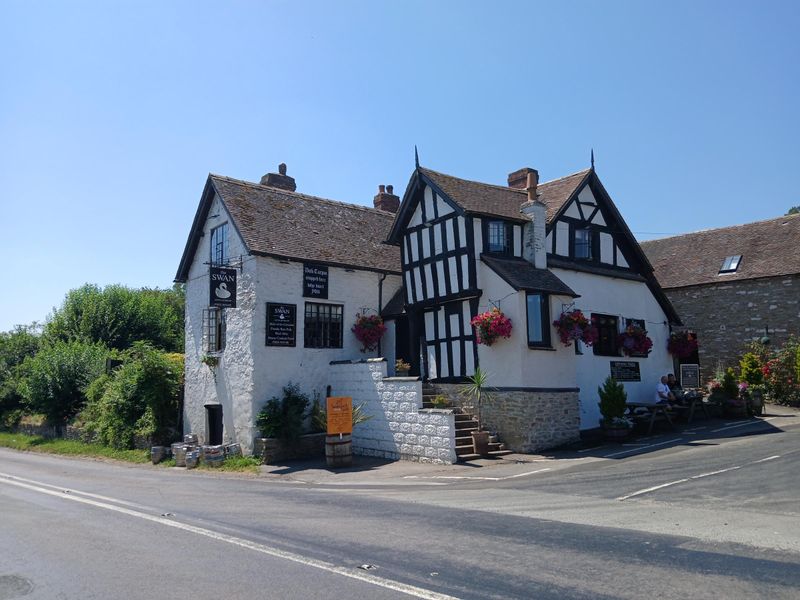 Swan, Aston Munslow. (Pub, External, Sign, Key). Published on 21-07-2026