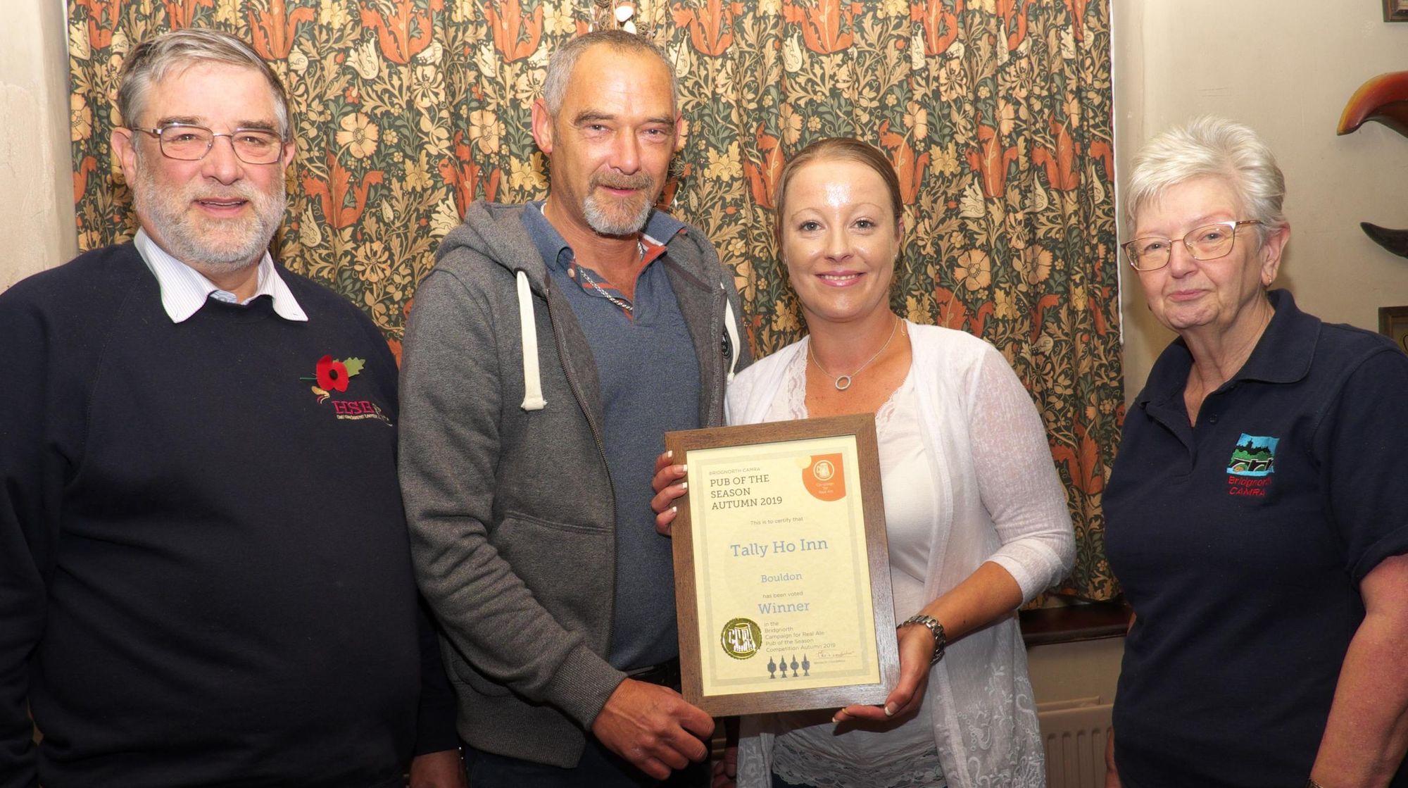 CAMRA Pub of the Season Autumn 2019. (Branch, Award). Published on 06-11-2019