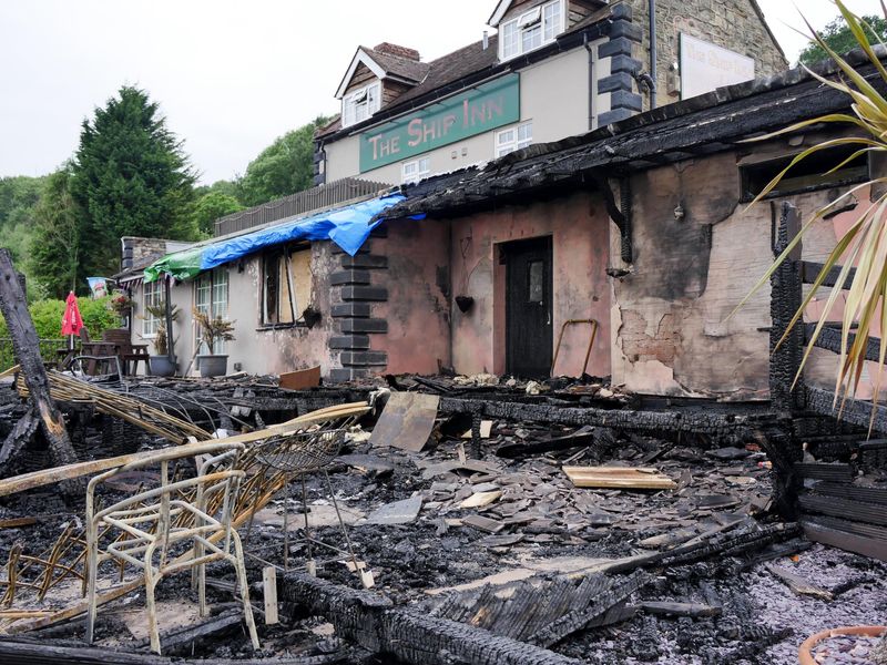 The damage following the fire on 21st July 2022. (External). Published on 24-07-2022