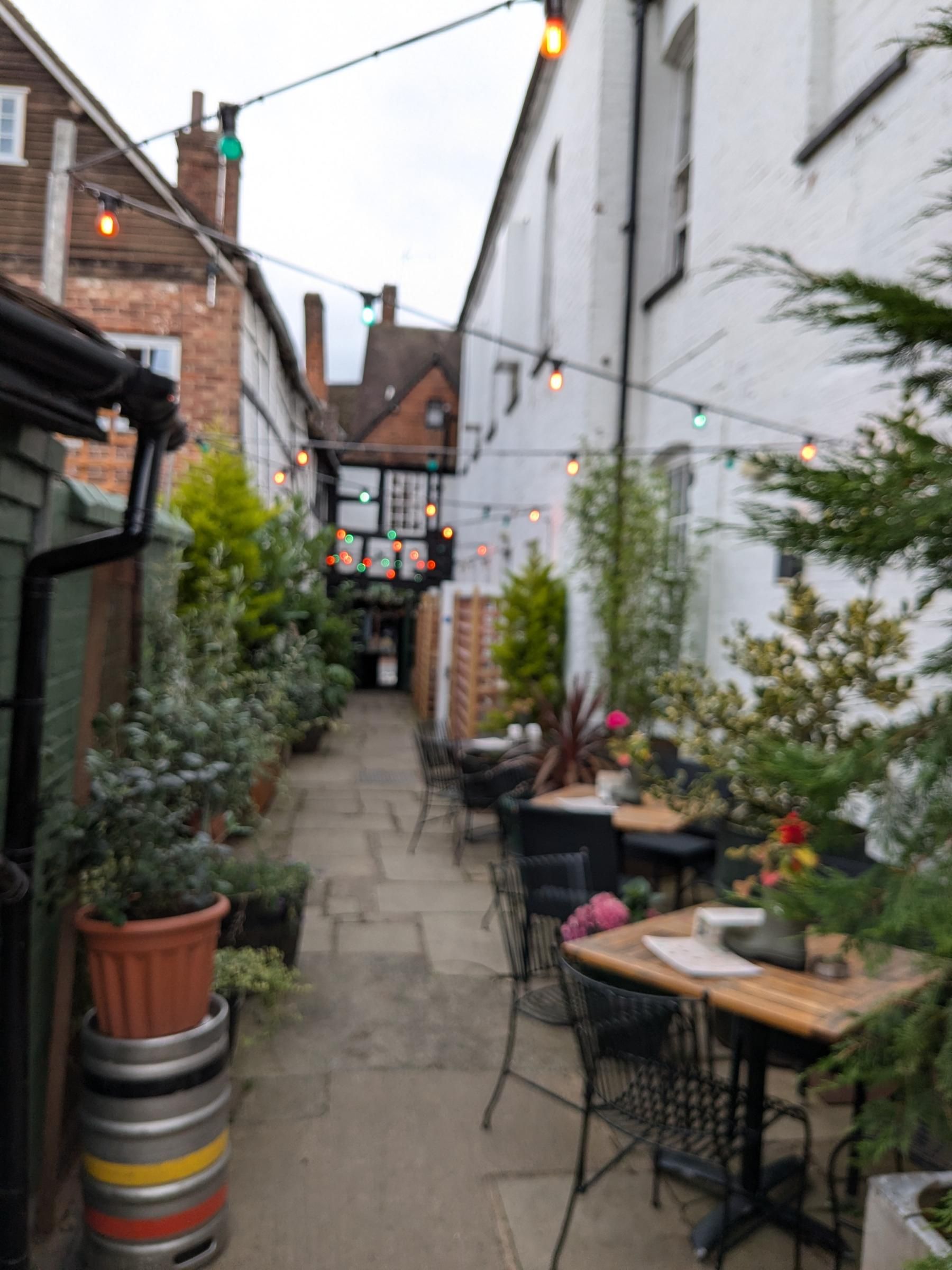 Passage from Street through to garden and disabled entrance. (Pub, External). Published on 25-07-2024