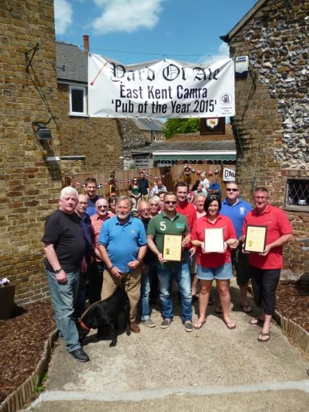 Thanet Branch celebrate the pub's Pub of the Year awards. (Pub, External, Publican, Customers, Branch, Award). Published on 07-06-2015