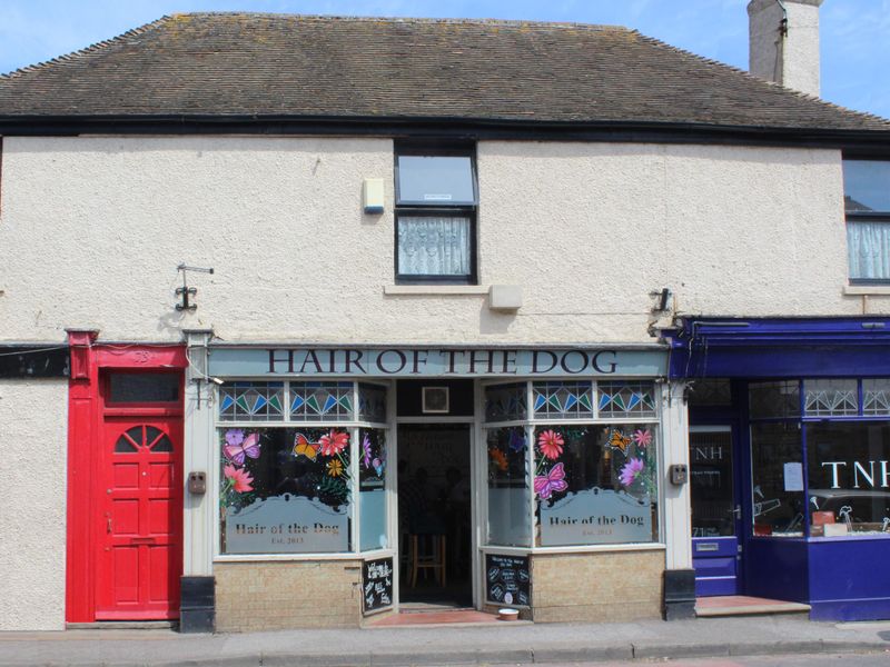 The pub windows decorated for summer 2026. (Pub, External, Key). Published on 10-05-2026
