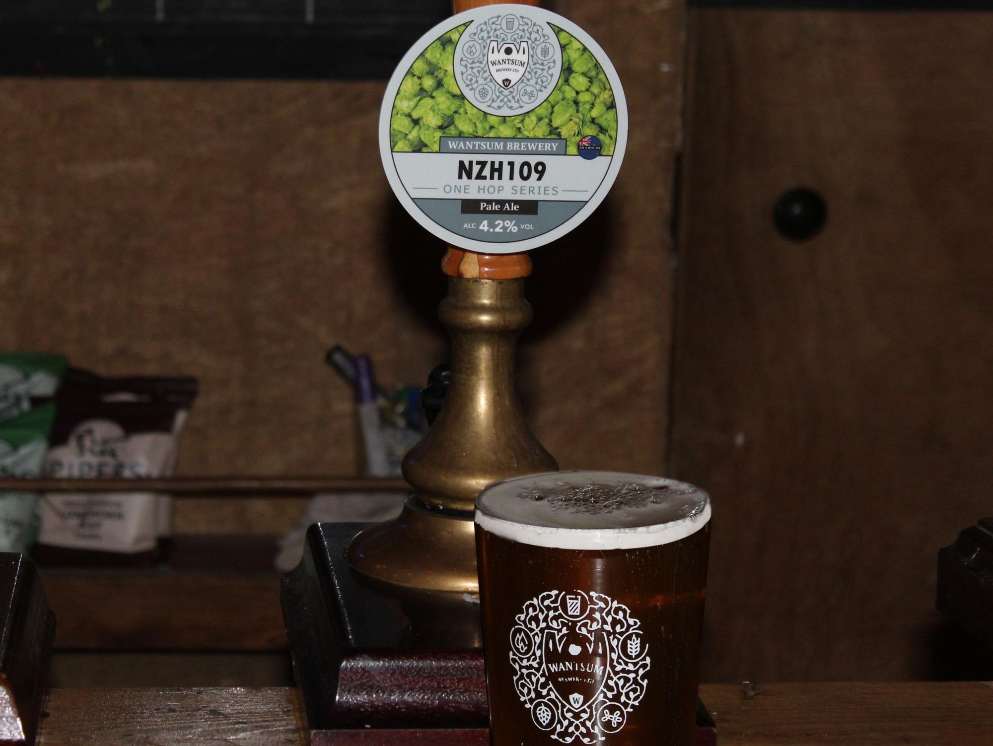 This beer is made with a as yet un-named hop. March 2026.. (Bar). Published on 29-03-2026