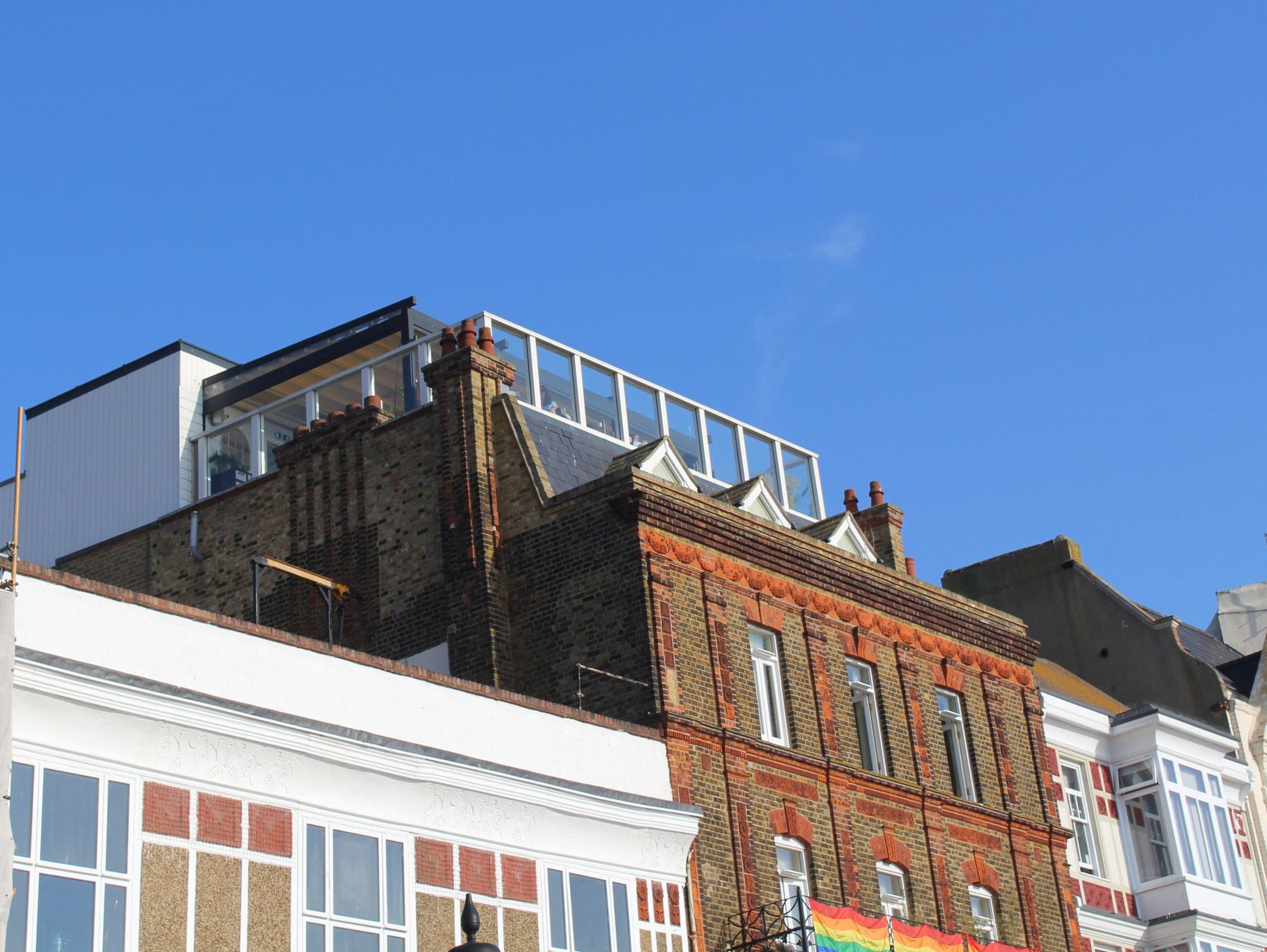 The roof top bar as seen from the road below.. Published on 16-08-2025