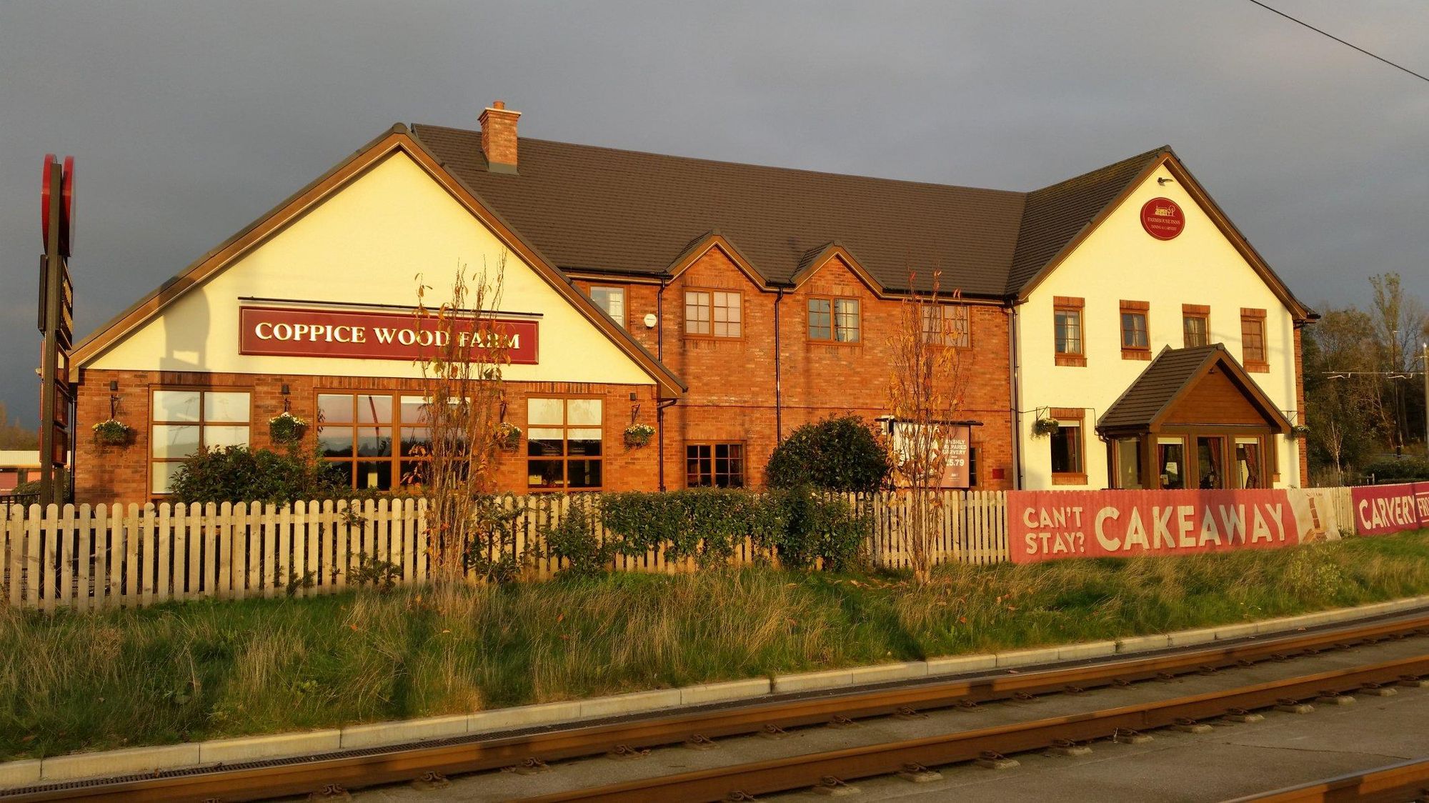 South side of pub - tram tracks prevent access from this side. Published on 14-11-2022