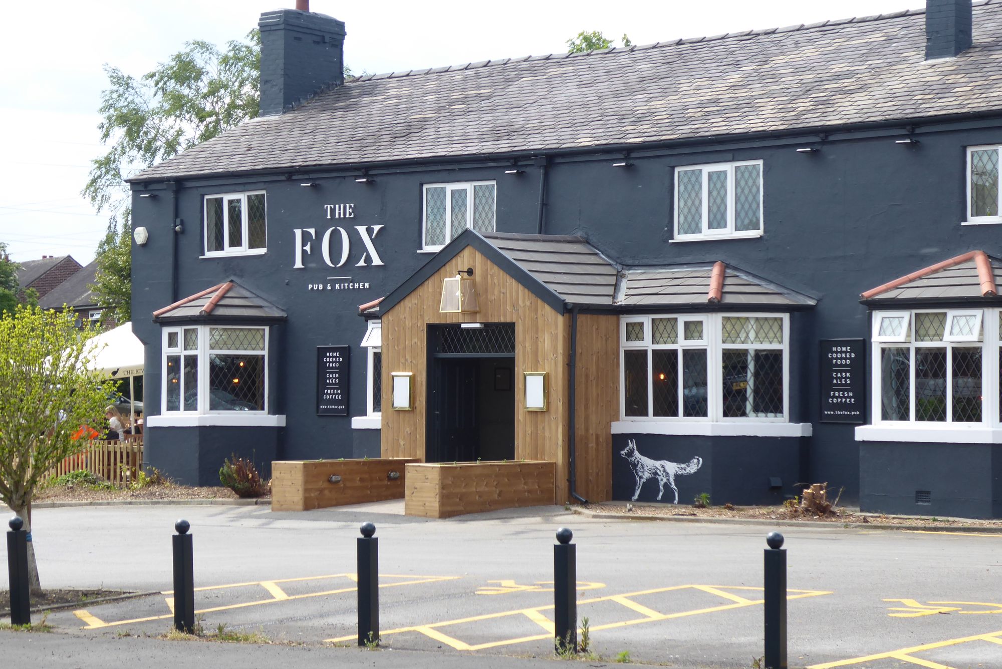 The Fox, Flixton - exterior, May 2019. (Pub). Published on 17-05-2019