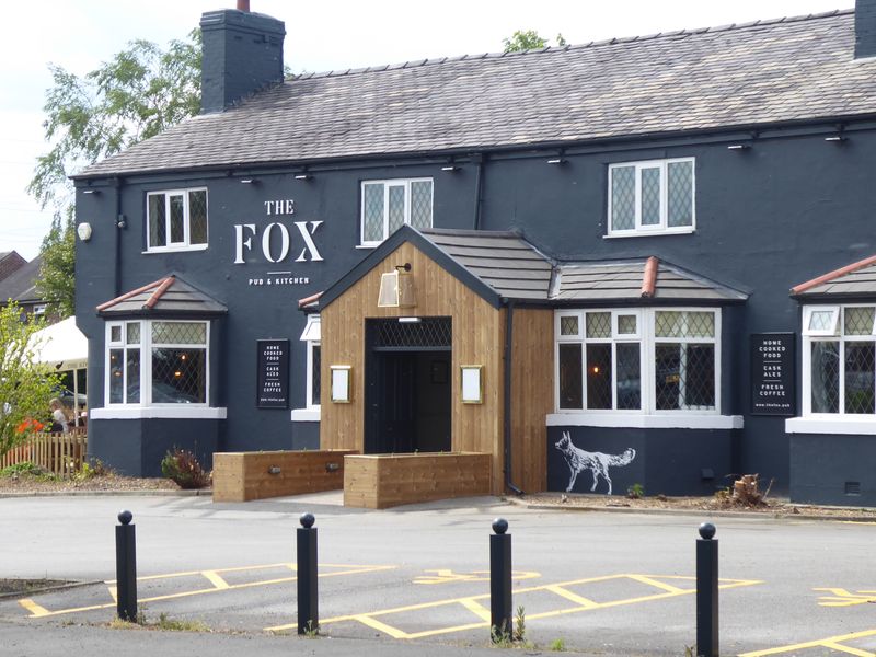 The Fox, Flixton - exterior, May 2019. (Pub). Published on 17-05-2019