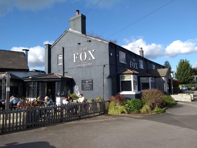 The Fox, Flixton - beer garden, March 2024. (Pub, External, Garden). Published on 25-03-2024