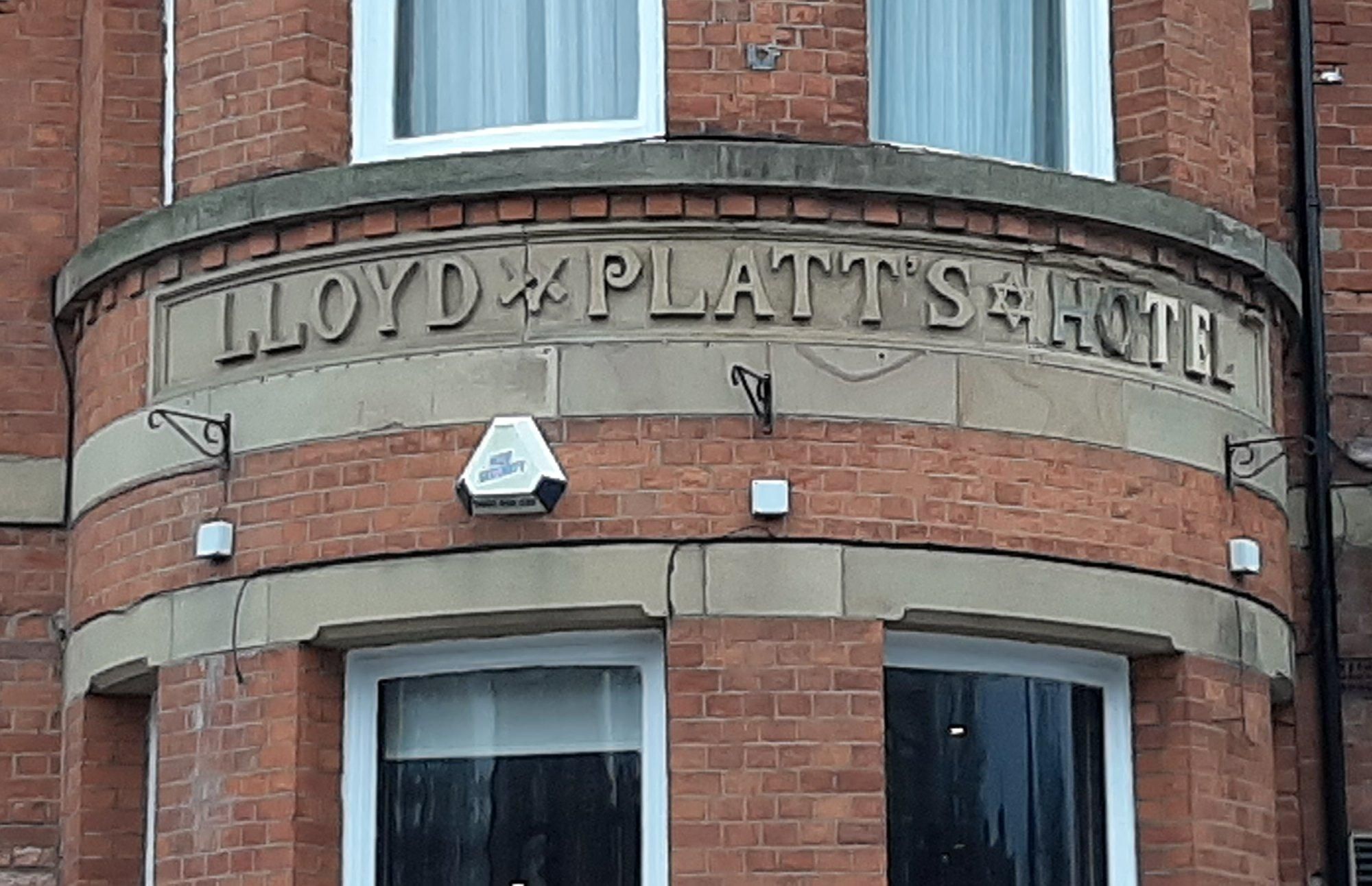 Detail of external wall showing pub's first name - December 2024. Published on 13-12-2024