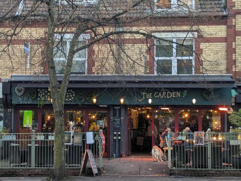 Outside front area of The Garden bar in Chorlton. (Pub, External, Garden, Key). Published on 06-04-2026