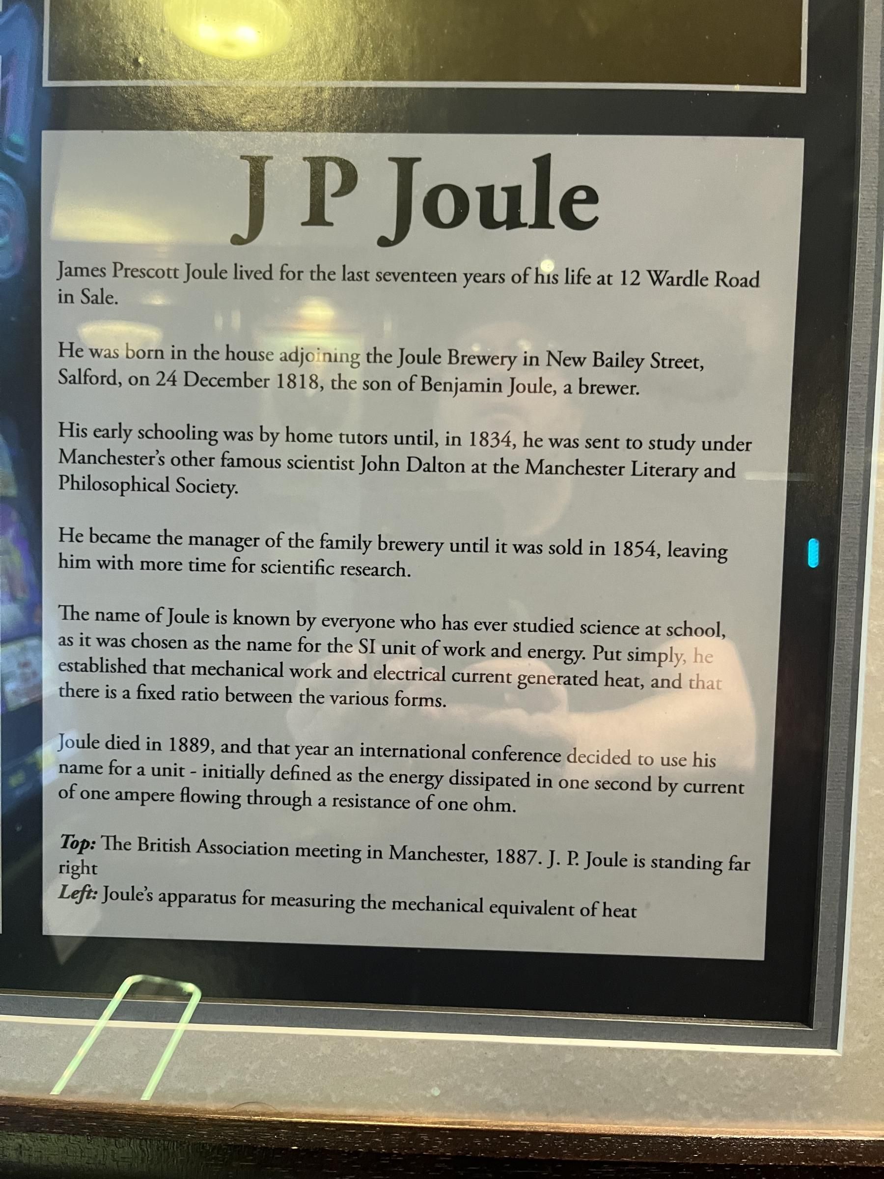 J.P. Joule information posters. Published on 24-02-2024