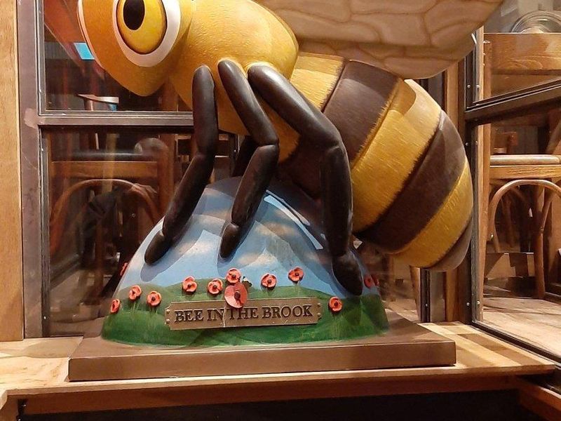 A big Bee in the Brook (over the staircase).. Published on 05-10-2025
