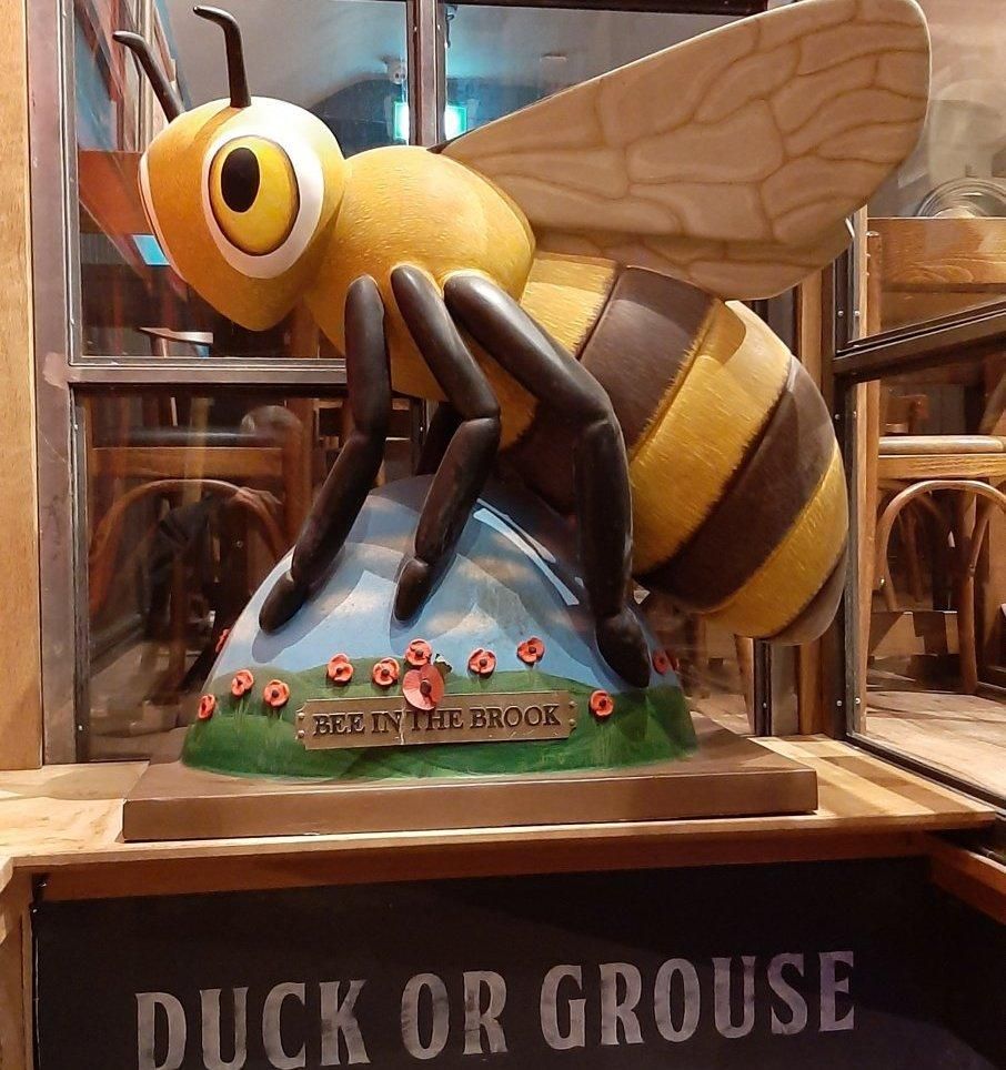A big Bee in the Brook (over the staircase).. Published on 05-10-2025
