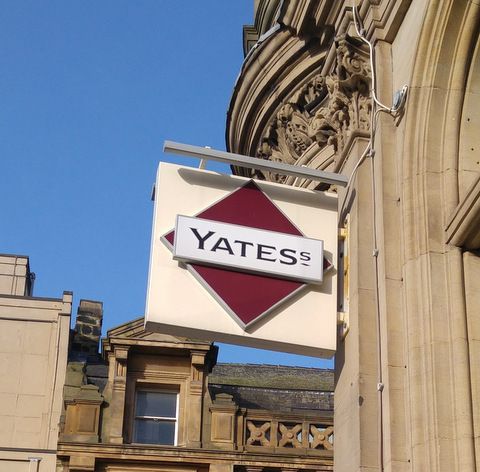 Yates sign. (Pub, External, Sign). Published on 01-01-1970