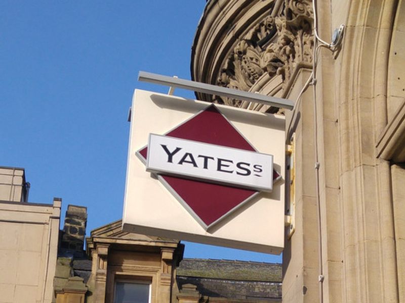 Yates sign. (Pub, External, Sign). Published on 01-01-1970 