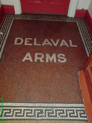 Mosaic at Deleval Arms. (Pub, Sign). Published on 01-01-1970