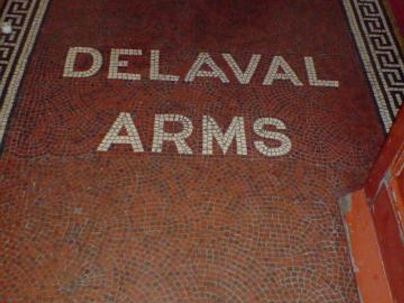 Mosaic at Deleval Arms. (Pub, Sign). Published on 01-01-1970