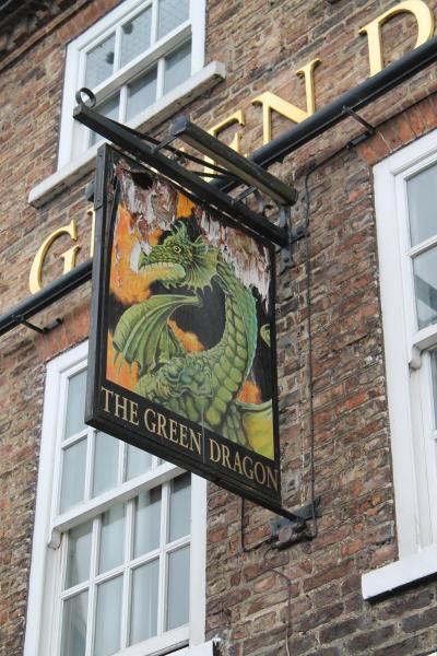 Green Dragon, Bedale. (External, Sign). Published on 18-08-2015