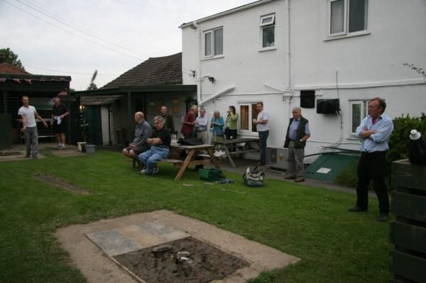 Quoits at the Green Tree, Brompton. (Pub, External, Garden, Customers). Published on 10-07-2014