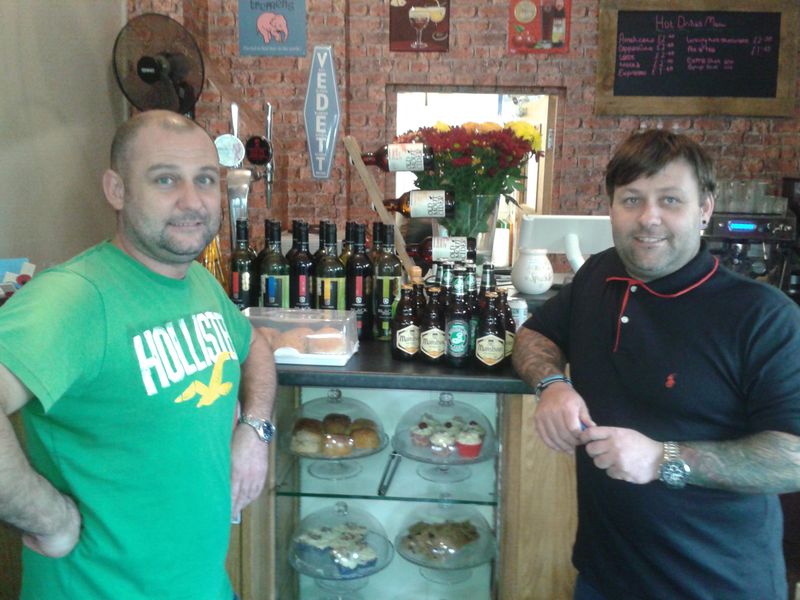 Bridge Cafe Bedale, landlords. (Bar, Publican, Key). Published on 03-11-2016